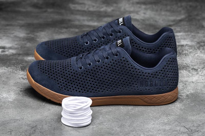 Men's Nobull Dusk Suede Trainers Navy | SG Z2319U